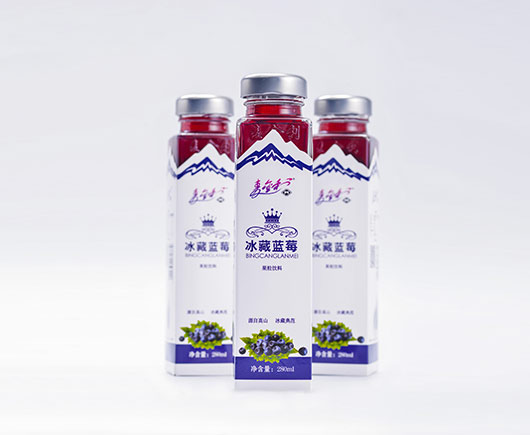 冰藏藍莓280ml果粒藍莓飲料